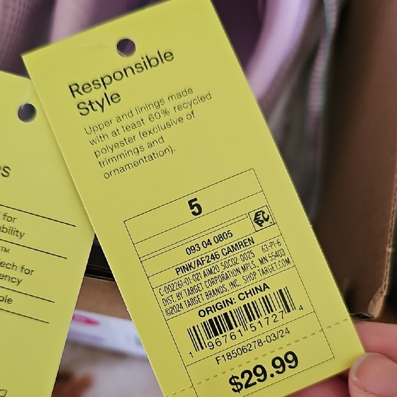 All in Motion Purple Sneakers Size 5 Women's NWT - Picture 3 of 6